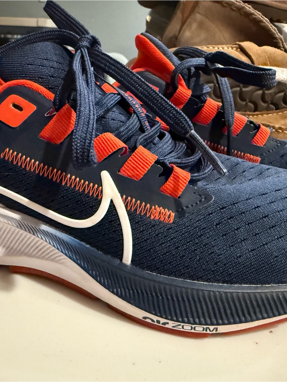 Nike Men’s Navy and Orange Air Zoom Trainers